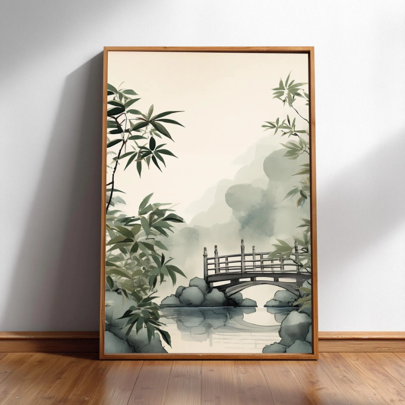 Настенное искусство Japandi, м – обзор и цена Japanese Minimalist Lifestyle